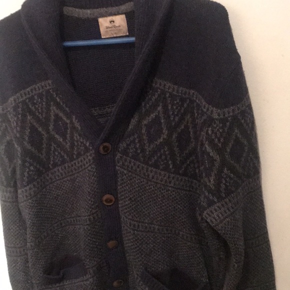 Wind River Heritage Perfect Dad Sweater button up wool by the fireplace sweater - Picture 2 of 4